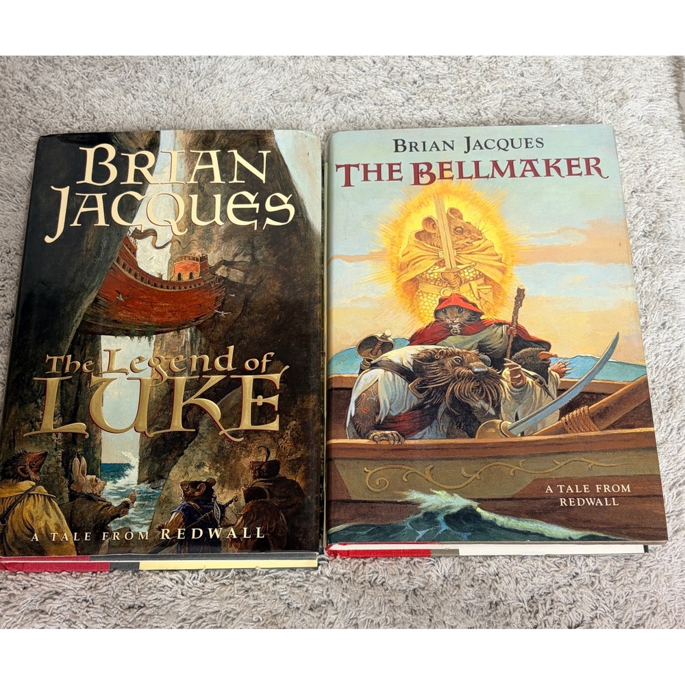 Redwall Series Brian Jacques The Legend of Luke & The Bellmaker Hardcover Books